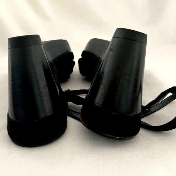 Cole Haan / Nike Air / Satin & Leather Black Wedge / πHPπ - Picture 6 of 12